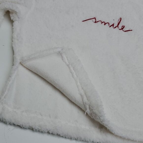 NEW L SMILE ED ELLEN DEGENERES buffalo plaid red sherpa HOLIDAY PAJAMAS NWT - Picture 9 of 16